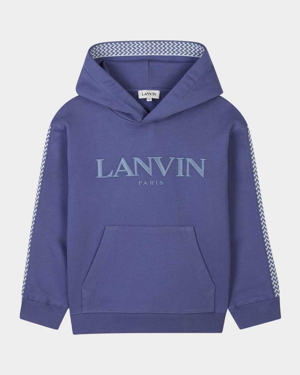 Boy's Embroidered Logo-Print Hoodie, Size 8-